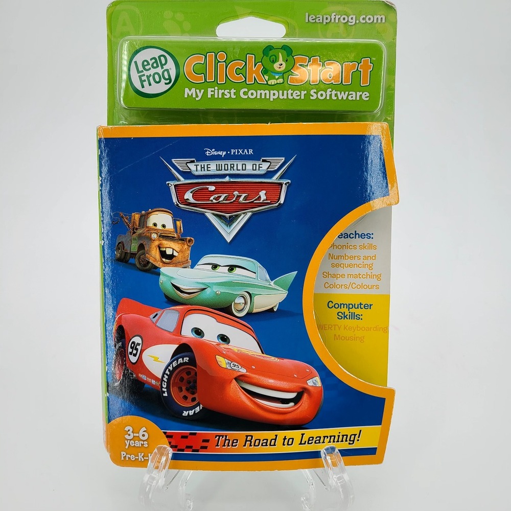 Leap Frog Click Start My First Computer Software The World of Cars Disney Pixar